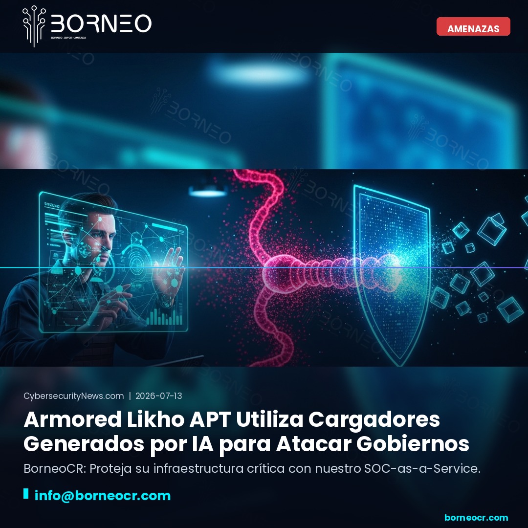 Armored Likho APT Utiliza Cargadores Generados por IA para Atacar Gobiernos
