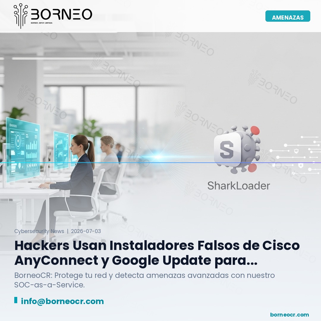 Hackers Usan Instaladores Falsos de Cisco AnyConnect y Google Update para Distribuir SharkLoader